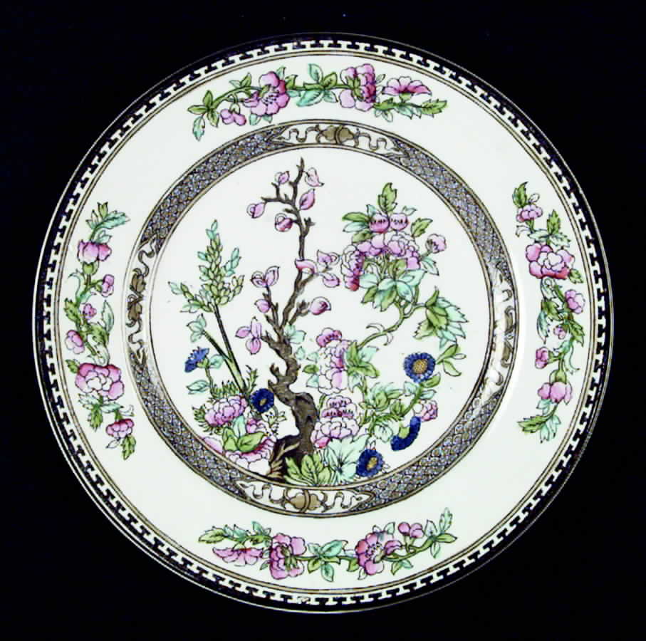 Indian Tree (Smooth, Green) Salad Plate by Sampson Hancock & Sons-1