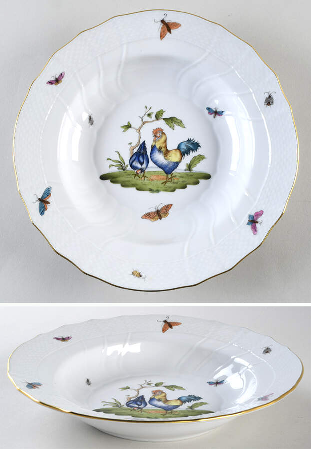 Chanticleer Large Rim Soup Bowl by Herend-1