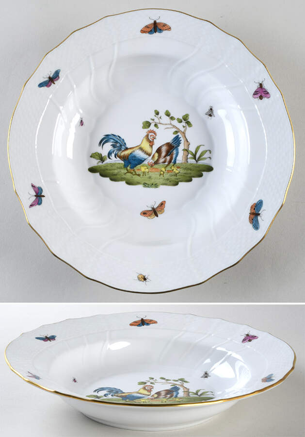 Chanticleer Large Rim Soup Bowl by Herend-1