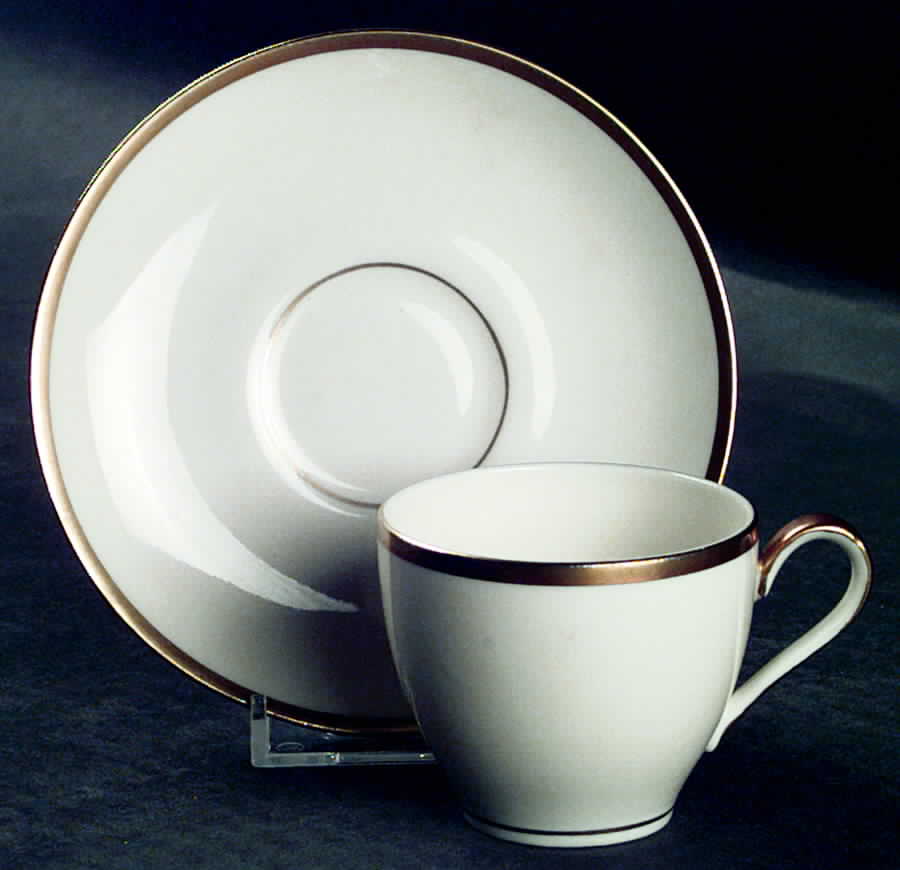 H855 Flat Demitasse Cup & Saucer Set by Haviland-1