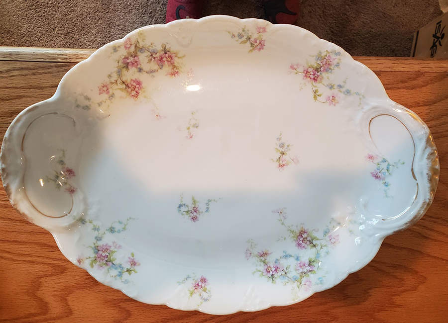 Schleiger 1014-7 13" Oval Serving Platter by Haviland-1