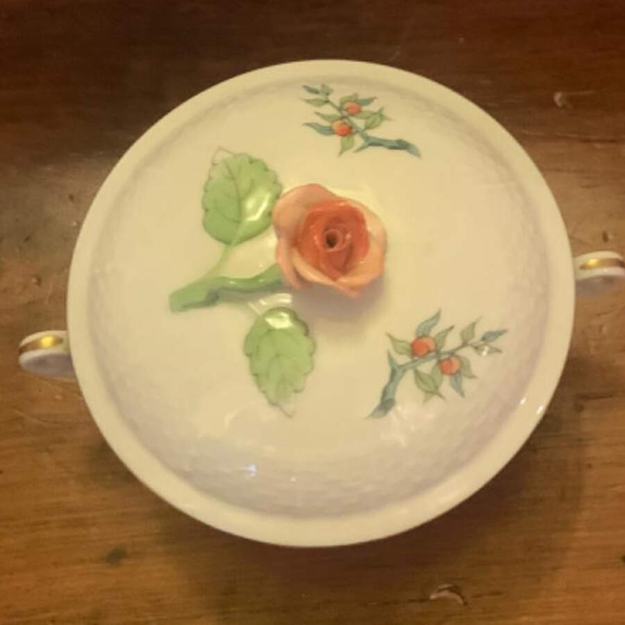 HER16 Lid for Flat Bouillon Cup by Herend-1