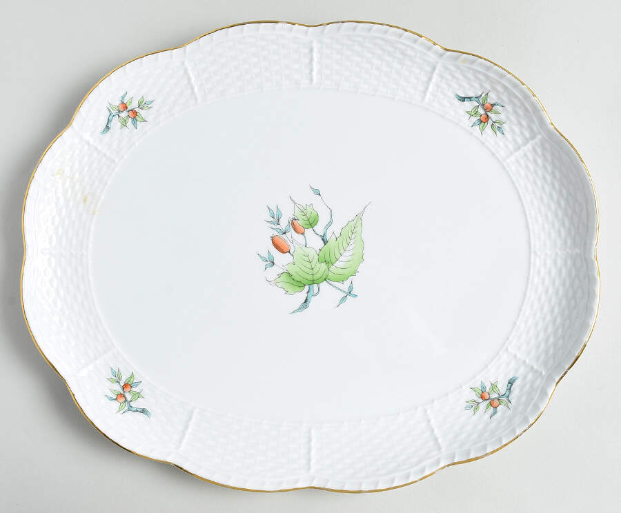 HER16 12" Oval Tray by Herend-1