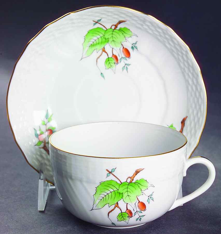 HER16 Flat Cup & Saucer Set by Herend-1