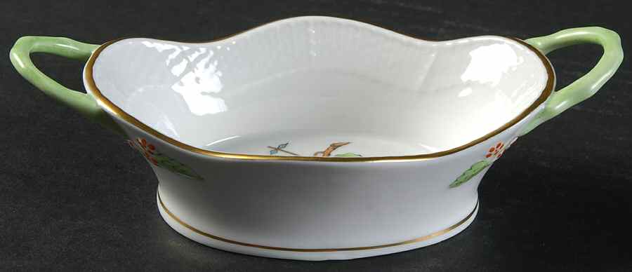 HER16 6" Oval Basket with Handles by Herend-1