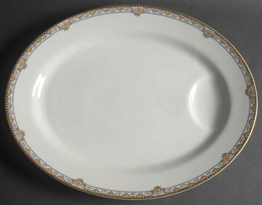 Schleiger 1096B 15" Oval Serving Platter by Haviland-1