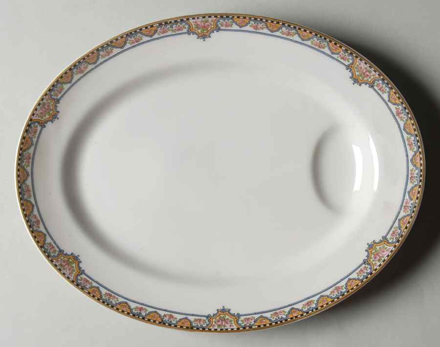 Schleiger 1096B 11" Oval Serving Platter by Haviland-1