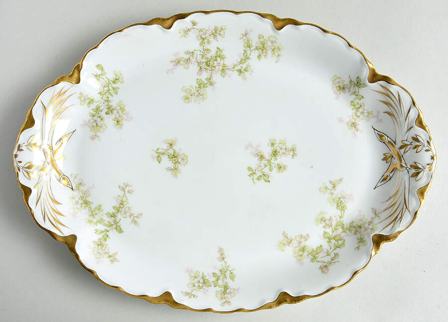 Schleiger 61L 14" Oval Serving Platter by Haviland-1