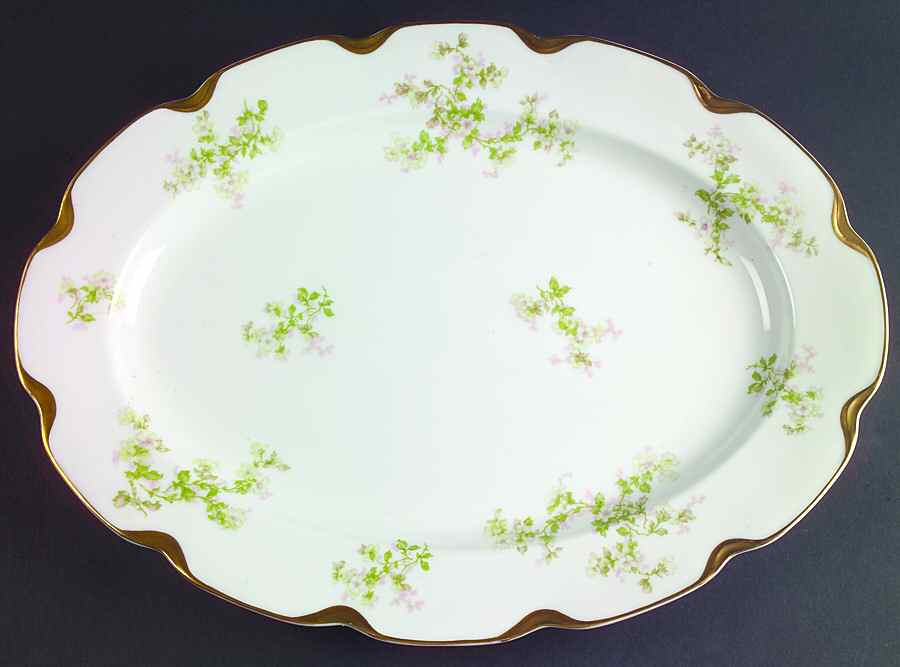 Schleiger 61A 16" Oval Serving Platter by Haviland-1