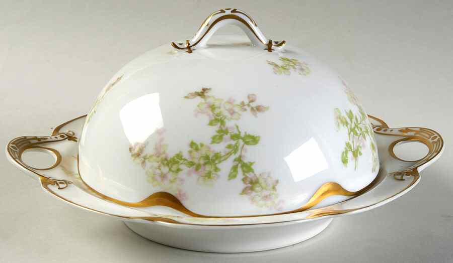 Schleiger 61A Round Covered Butter by Haviland-1