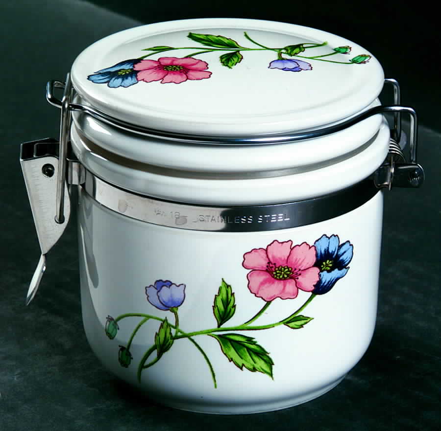 Poppy 4" Storage Jar & Lid by House of Prill-1