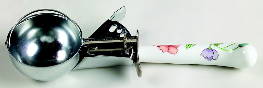 Poppy Ceramic Handled Ice Cream Scoop by House of Prill-1