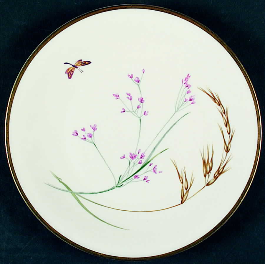 Sommer (Coupe, Smooth, Cream, Gold Trim) Salad Plate by Heinrich - H&C-1