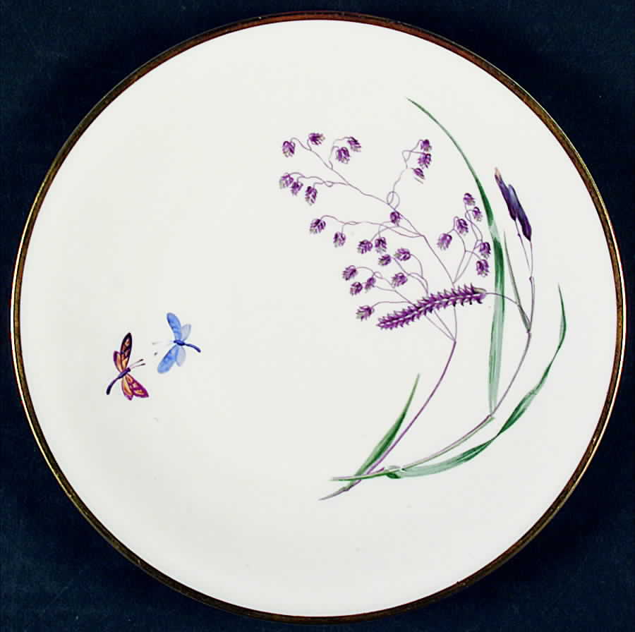Sommer (Coupe, Smooth, Cream, Gold Trim) Salad Plate by Heinrich - H&C-1
