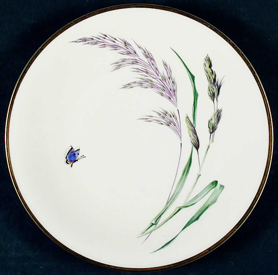 Sommer (Coupe, Smooth, Cream, Gold Trim) Salad Plate by Heinrich - H&C-1