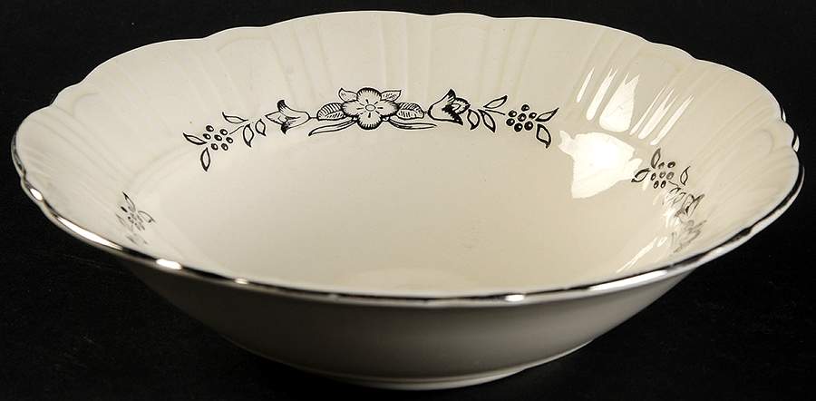 Platinum Wreath Coupe Cereal Bowl by Homer Laughlin -1