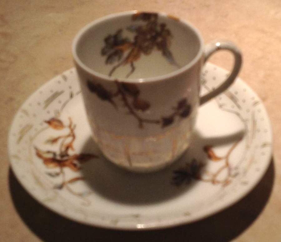 Schleiger 1154-3 Flat Demitasse Cup & Saucer Set by Haviland-1
