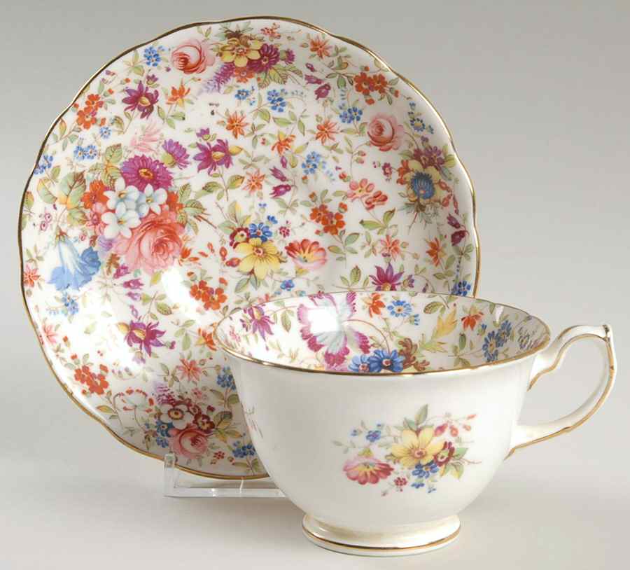 3257 Footed Cup & Saucer Set by Hammersley-1