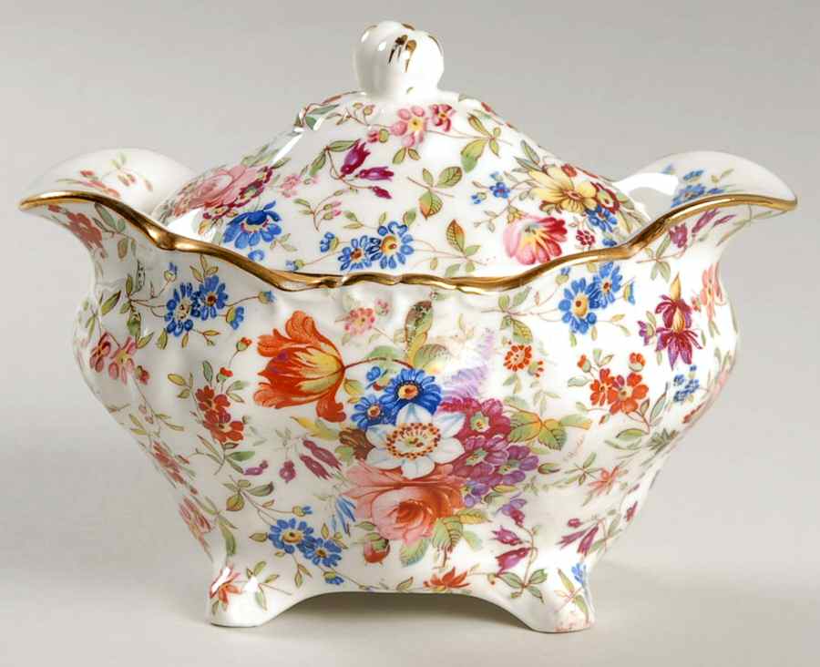 3257 Sugar Bowl & Lid by Hammersley-1