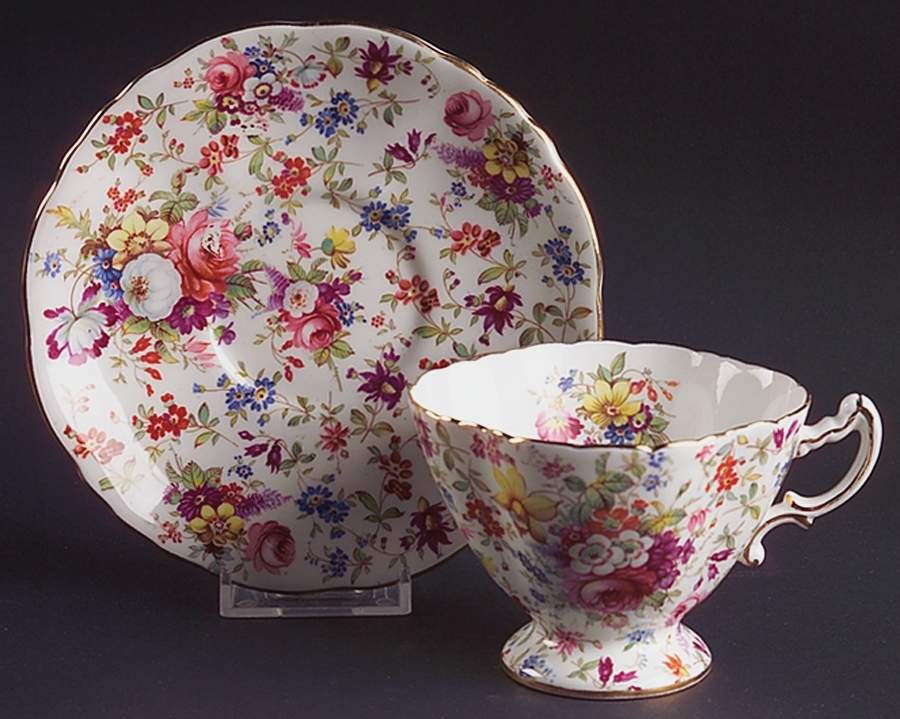 3257 Footed Cup & Saucer Set by Hammersley-1