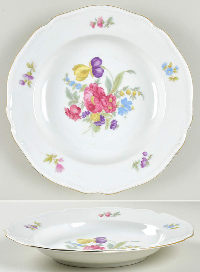 855 Large Rim Soup Bowl by Hutschenreuther-1
