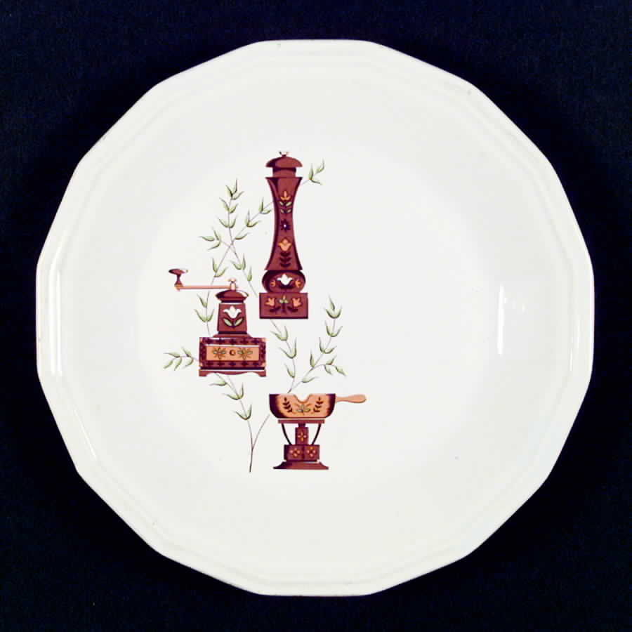 Homespun Dinner Plate by Homer Laughlin -1