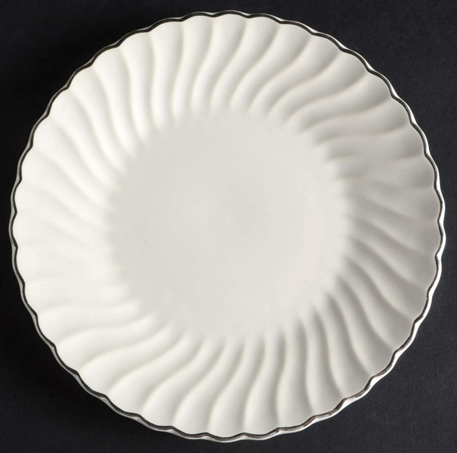Silver Swirl Salad Plate by Homer Laughlin -1