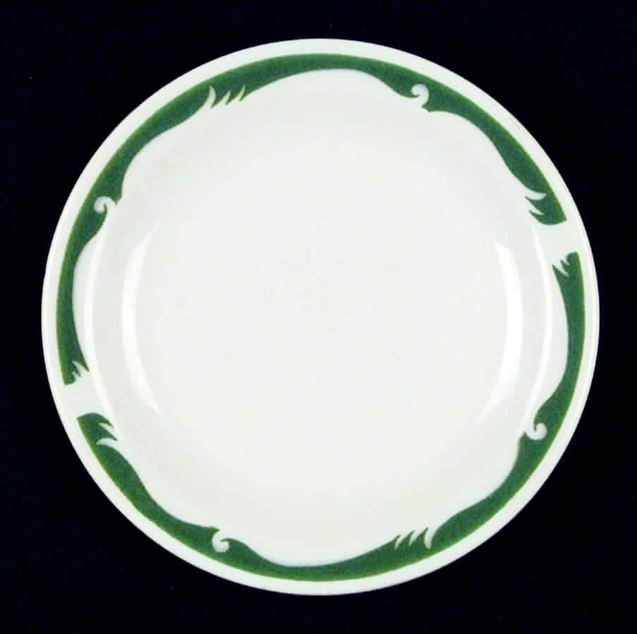 Tide Green Bread & Butter Plate by Homer Laughlin -1