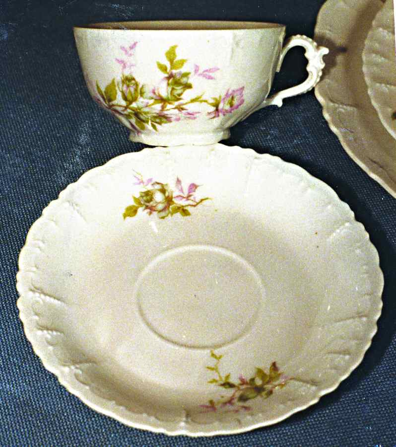 HAB34 Flat Cup & Saucer Set by Habsburg-1