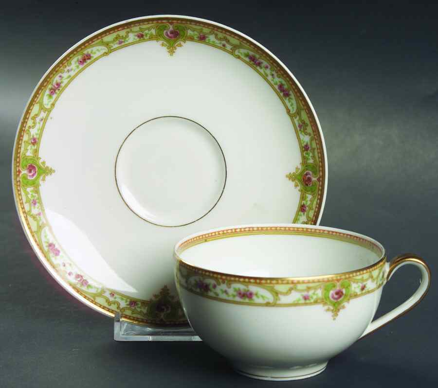 Schleiger 170-3 Flat Cup & Saucer Set by Haviland-1