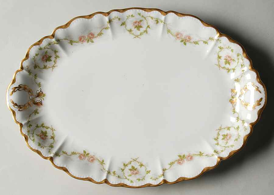 Schleiger 1140 12" Oval Serving Platter by Haviland-1