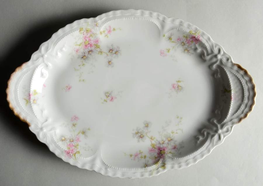 Schleiger 331 14" Oval Serving Platter by Haviland-1