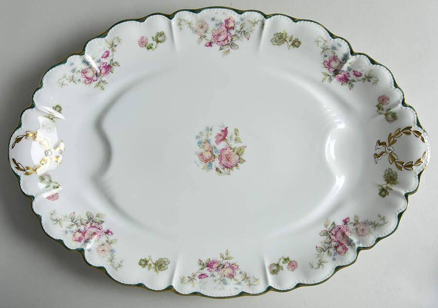 Schleiger 1144 18" Oval Serving Platter by Haviland-1