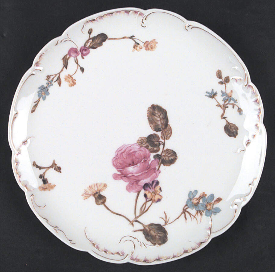 H764 Coupe Luncheon Plate by Haviland-1