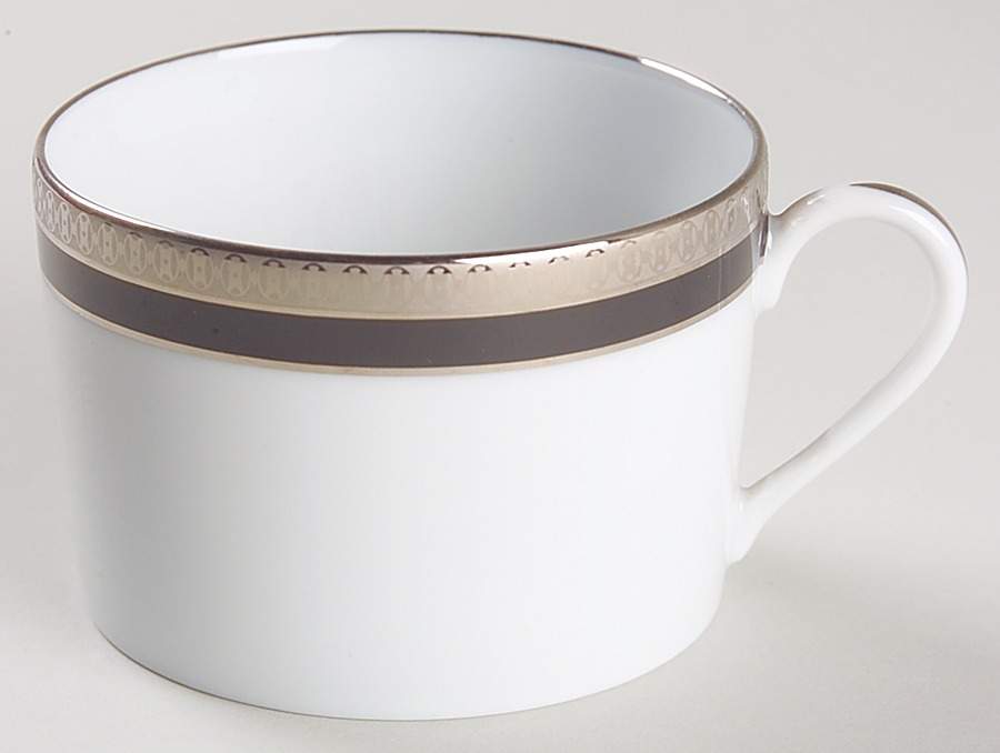 Symphonie Platinum and Black Flat Cup by Haviland-1