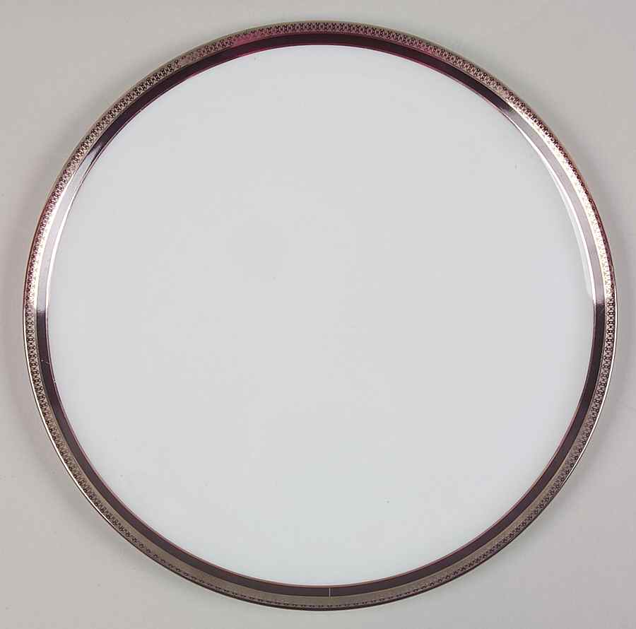 Symphonie Platinum and Black Cake Plate by Haviland-1
