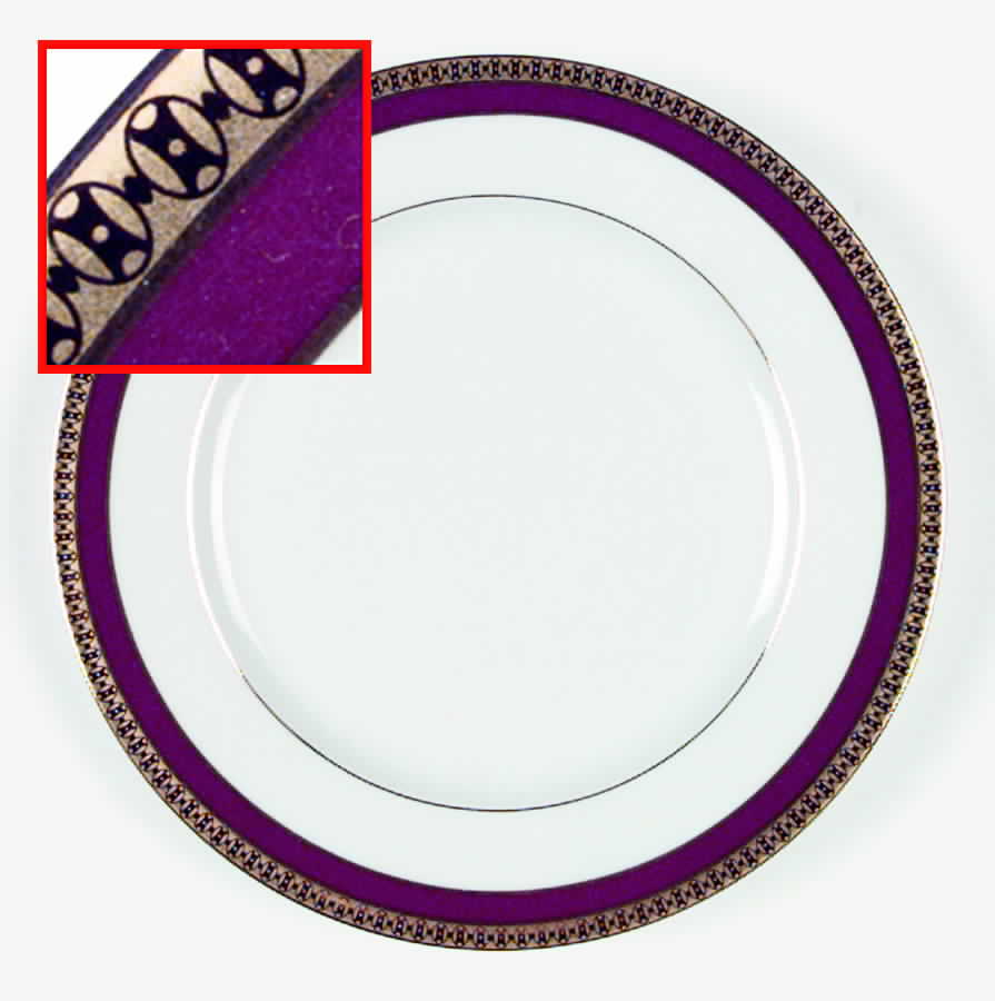 Symphonie (Gold & Red) Large Dinner Plate by Haviland-1