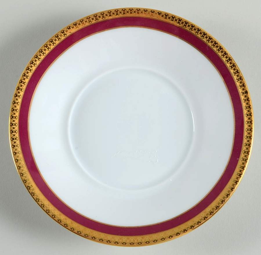 Symphonie (Gold & Red) Saucer by Haviland-1