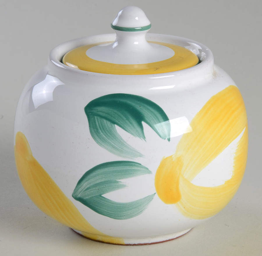 Lemonade Sugar Bowl & Lid by Herend Village-1