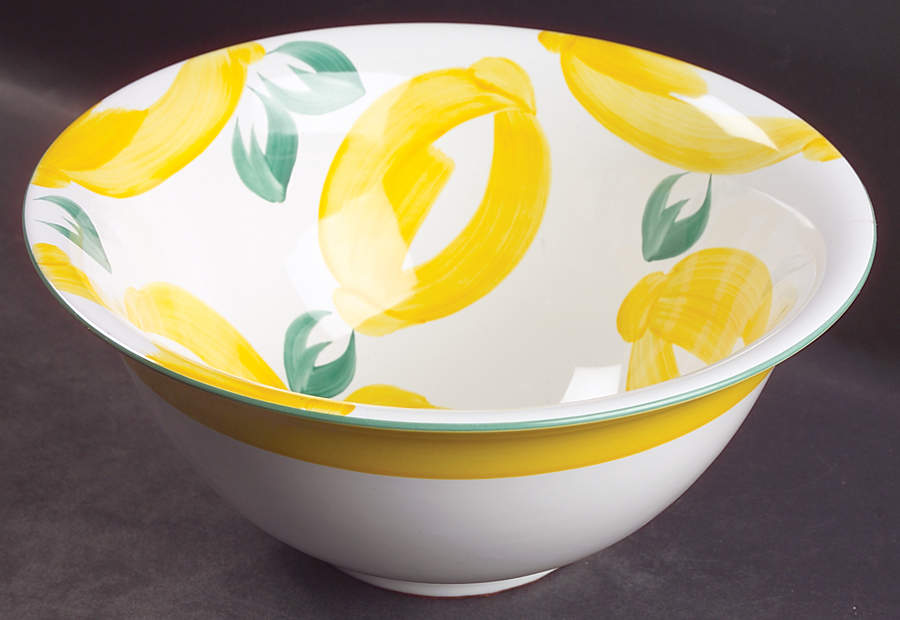 Lemonade 9" Salad Serving Bowl by Herend Village-1