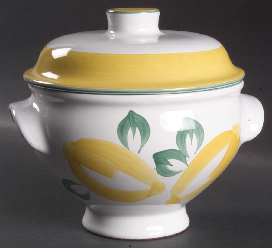 Lemonade Round Covered Vegetable by Herend Village-1