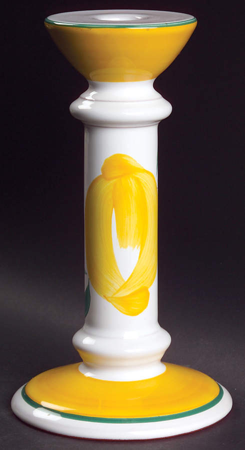 Lemonade 8" Tall Candlestick by Herend Village-1