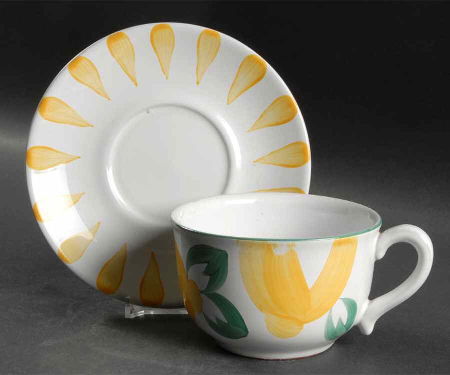 Lemonade Breakfast Cup & Saucer Set by Herend Village-1