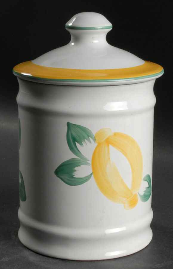 Lemonade Large Canister & Lid by Herend Village-1