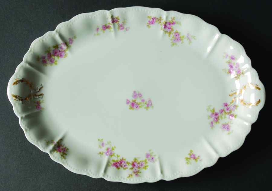 Schleiger 1131-3 12" Oval Serving Platter by Haviland-1