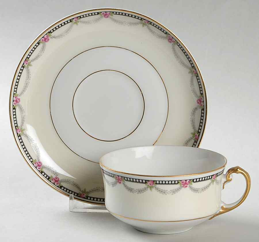 12347 Flat Cup & Saucer Set by Heinrich - H&C-1