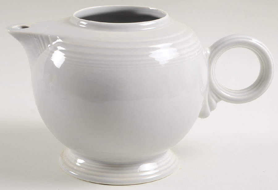 Fiesta Gray (Pearl) (Intro 1999) Teapot No Lid by Homer Laughlin -1