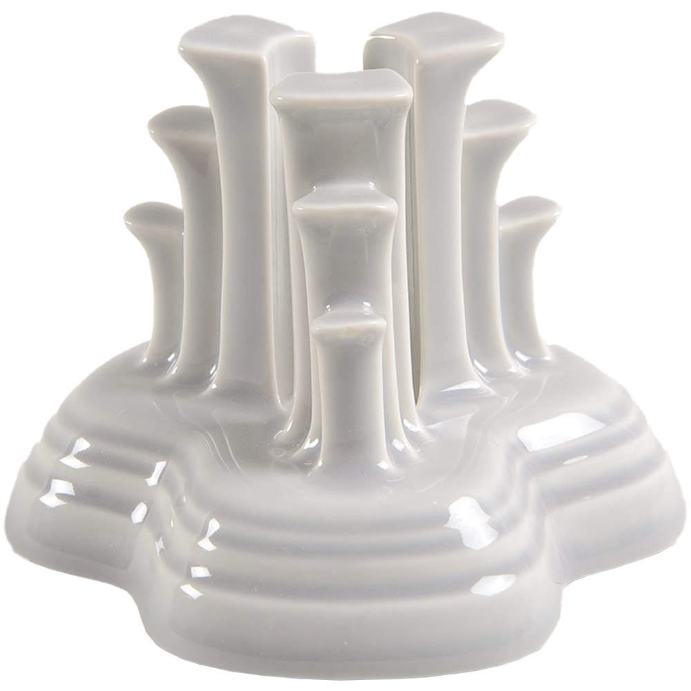 Fiesta Gray (Pearl) (Intro 1999) Tripod Candleholder by Homer Laughlin -1