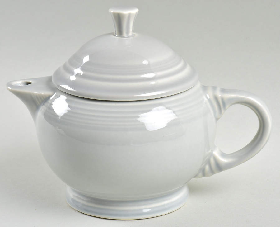 Fiesta Gray (Pearl) (Intro 1999) Small Teapot & Lid by Homer Laughlin -1