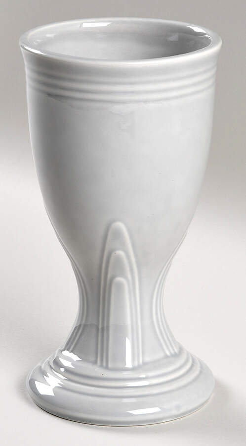Fiesta Gray (Pearl) (Intro 1999) China Goblet by Homer Laughlin -1